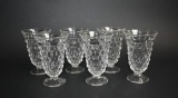 Six Fostoria American Footed Tumblers