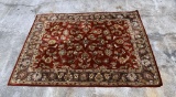 Deeba Wool Rug Collection Hand-Tufted Red / Cocoa 8' x 10' Rug, India