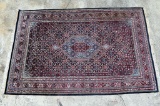 Persian Bijar Hand Knotted Wool 6' x 9' 7” Rug