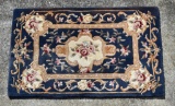 Royal Palace Lapis Blue Wool 2' 4” x 4' x 2” Rug, China