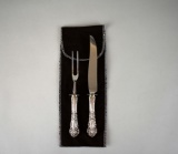Reed & Barton “French Renaissance” Sterling Silver Meat Carving Set with Silver Cloth