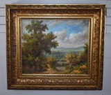 Landscape, Oil on Canvas, Unsigned, Framed