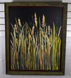 Hyer (XX-XXI) Grass, Oil on Canvas, Signed Lower Right