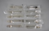 Set of 10 Wallace Silversmiths Grand Baroque Sterling Silver Salad Forks