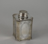 Antique 18th C. English Sterling Silver Tea Caddy, Chester