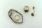 Lot of 14K Gold & 10K Gold Jewelry: Hamilton Watch, Rings, Pin