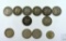 Lot of 11 Morgan or Peace Silver Dollars and a 1968D Kennedy Half Dollar