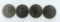 Lot of Four Eisenhower Dollars