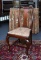 Queen Anne Style Side Chair, Upholstered Seat