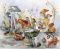 Margaret Richey Barr (XX) Mushrooms, Watercolor, Signed