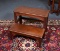 Banded and Shell Inlay Mahogany Bed Steps by Councill Craftsmen