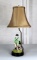 Dog with Master Figural Accent Lamp with Tan Shade