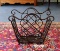 Bronze Finish Metal Magazine Rack, Lot 168