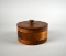 Round Treen Parquetry Box