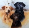 James Killen (American, 1934-2024) Ltd. Ed. (70/980) “Great Hunt Dog Labs” Print, Signed