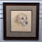 “Bossy” Labrador Retriever Head, Pastel Drawing, Signed McPhail 1998
