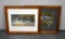 Pair of Framed Mallards in Flight Professional Photographs, Signed