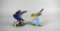 Two Lenox Porcelain Bird Figurines: Purple Martin & Yellow-Throated Vireo