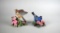 Two Lenox Porcelain Bird Figurines: Song Sparrow & Blue Grosbeak