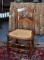 Diminutive Walnut Chair with Caned Seat