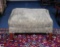 Ottoman with Dark Greenish Gray Upholstery