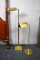 Two Brass Floor Lamps