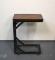 Small Rolling Side Table with Lower Shelf