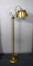 Vintage Antiqued Brass Floor Lamp