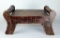 Two-Handle Wooden Foot Stool