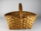 Handmade Slatted Oak Gathering Basket Lot 299