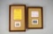 Two Framed 1981 Small Game Hunting Licenses with Stamps: South Dakota & Arkansas