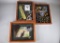Lot of Three Game Bird Memorabilia Shadow Boxes