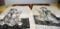 Two Oriental Lady Linotype Prints, Linotype Blocks and Original Sketchings