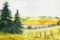Unsigned (XX-XXI) Pond and Meadow, Watercolor