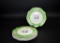Five 19th Century Chamberlains Worcester Dinner Plates with Lord Lees Coat of Arms