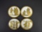 Four Porcelain Neoclassical Plaques