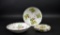 Three Antique Porcelain Pieces: Two Bowls (German & Other) and Covered Leaf-shaped Dish