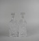Pair of Pressed Glass Spirit Decanters