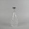 Pressed Glass Decanter with Silver Plated Stopper Monogrammed “P”