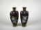Pair of Small Oriental Cloisonne Vases