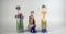 Three Chinese Women Figurines