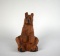 Primitive Hand Carved Folk Art Wooden Bear Figure