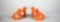 Set of Four Terra Cotta Duck Shaped Napkin Rings