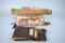 Lot of Textile Art Wall Hangings: Japanese Obi Kimono Belt, Imported Bell Pulls & Belgian Tapestry