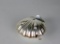 Vintage Silver Plate Mayonnaise Dish with Glass Liner and Knife, England