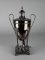 Antique Silver Plate Samovar with Paw Feet and Ebony Handle