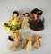 Lot of Six Vintage Story Book Dolls Lot 495