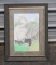 Framed Drawing of Hunting Scene