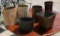 Lot of Six Vintage Metal & Fiber Trash Cans, Baskets, or Containers