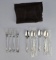 Wallace Grande Baroque Sterling Silver Four Cake Forks and Four Child Spoons